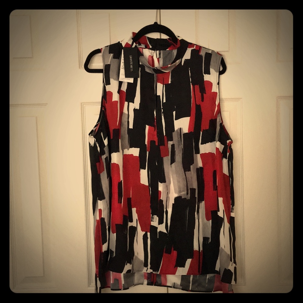 Lafayette 148 Sleeveless Plus Size Tunic Blouse